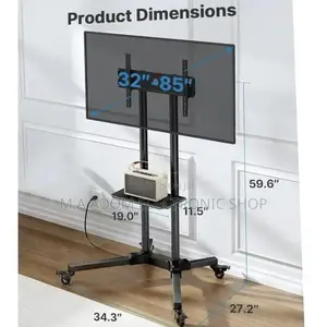 Original Mobile Tv Trolley Suitable for Tv Between 32”-70”.