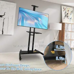 Shop Mobile Tv Trolley Suitable for Tv Between 32”-70”,Black