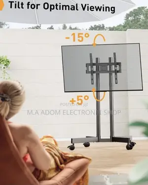 Buy Mobile Tv Trolley Suitable for Tv Between 32”-70”(Black)
