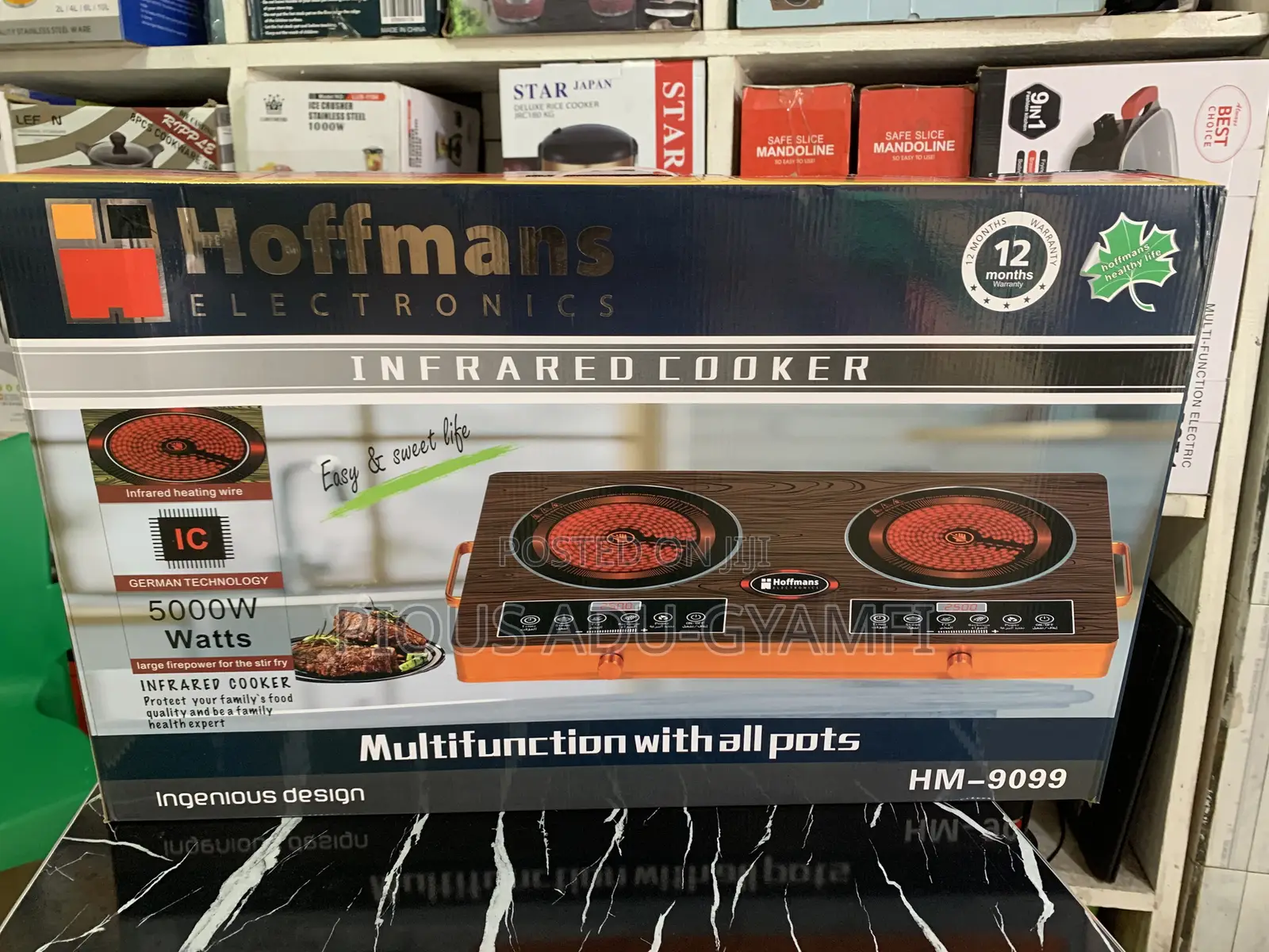 Hoffmans Electronics Infrared Cooker Double
