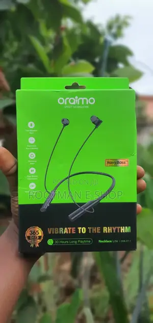Oraimo Necklace Lite Correct Bass Sound  30hr Play