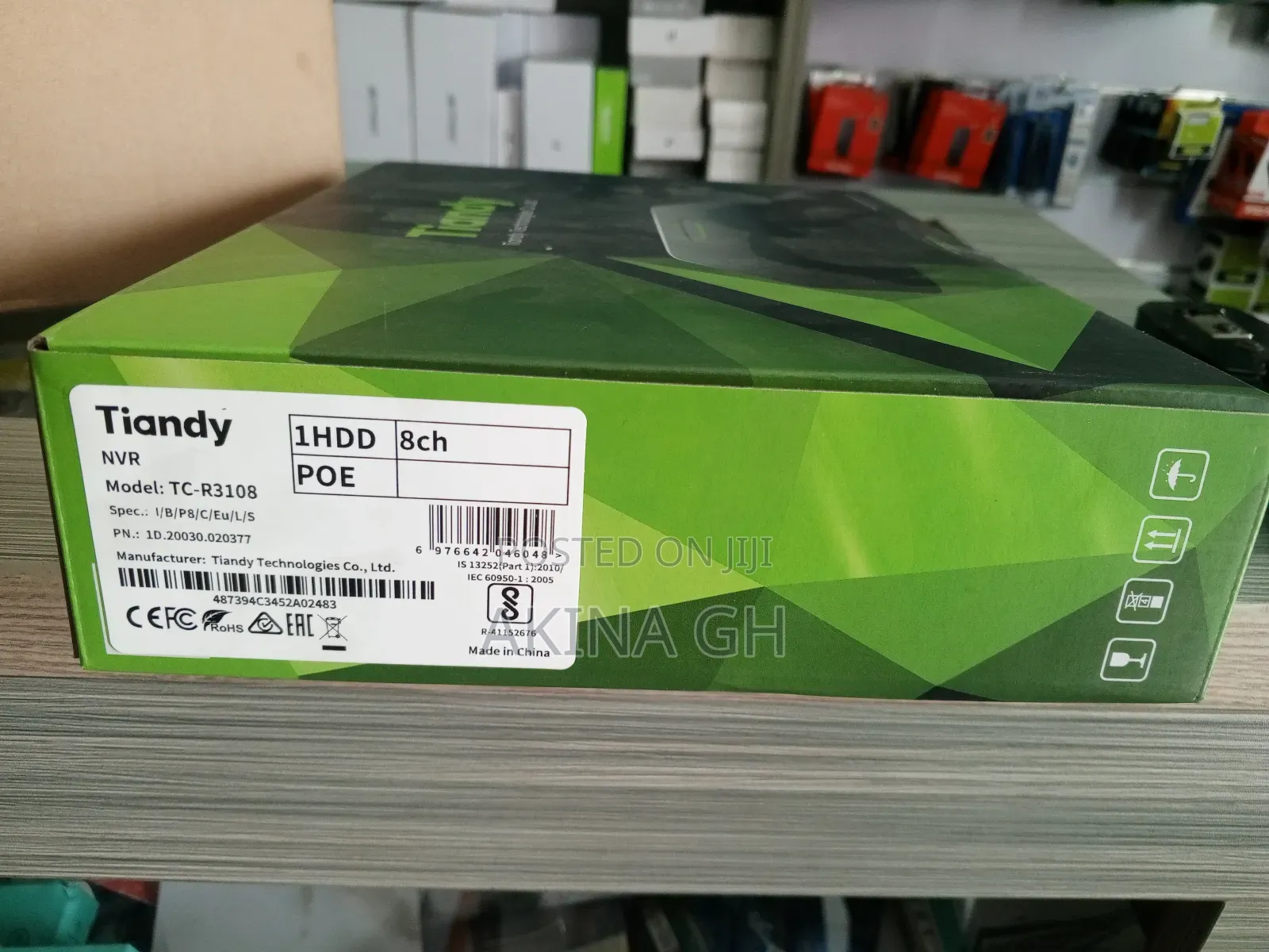 Tiandy 8ch Poe NVR Tc-R3108