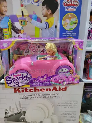 Zuru Sparkle Girlz Pink Convertible With Doll Playset