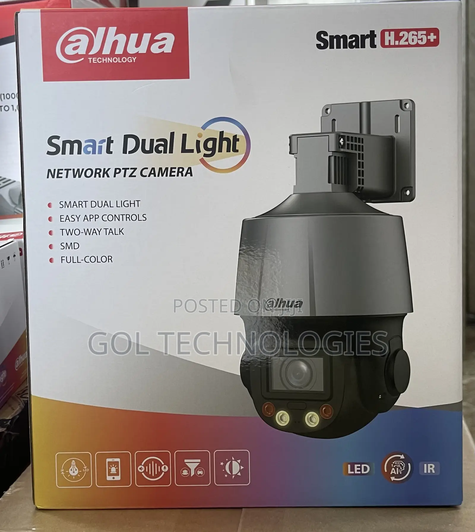 Dahua IP Camera PTZ 4MP Smart Dual Light Network Camera AI