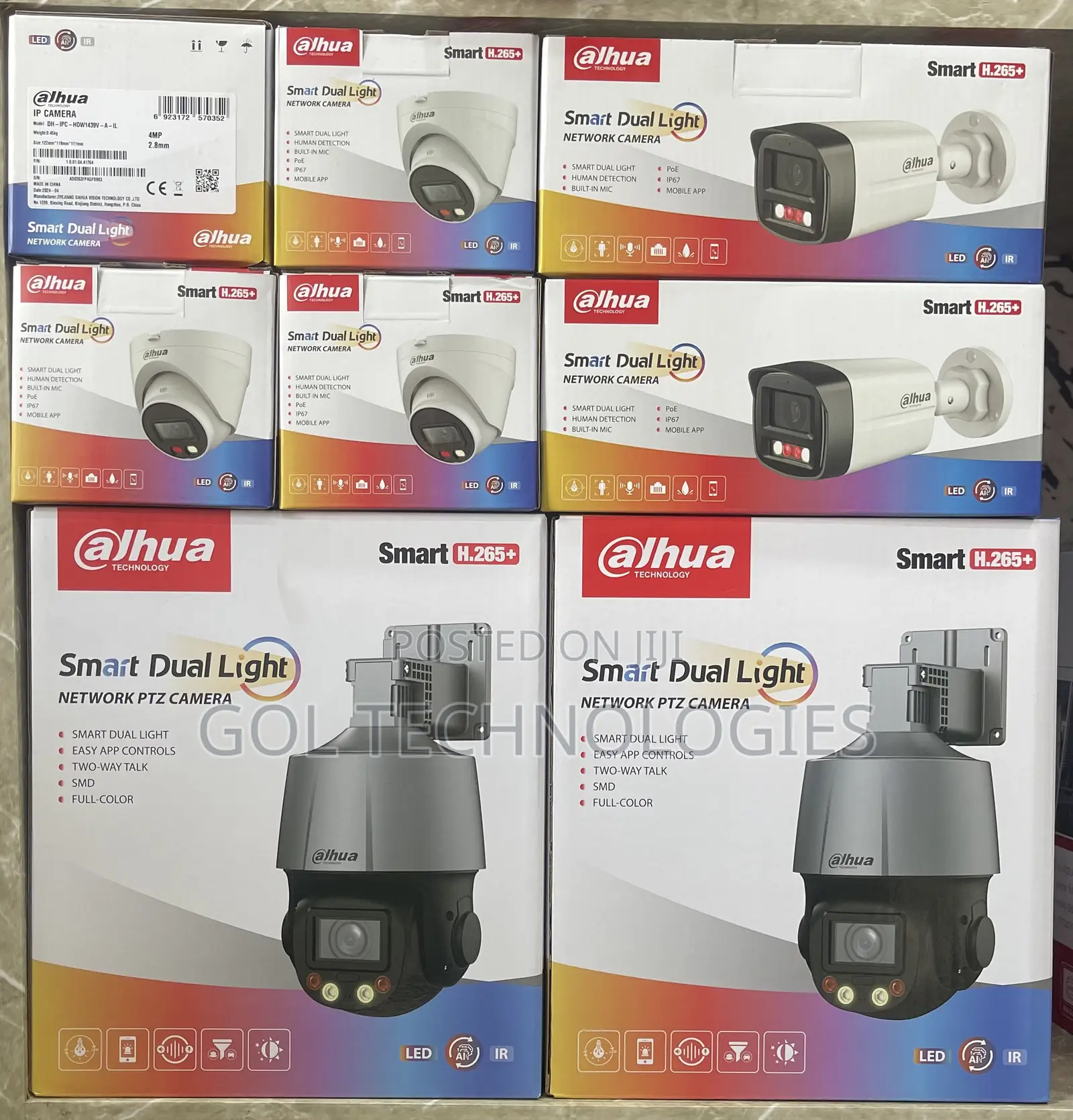 Dahua IP Camera PTZ 4MP Smart Dual Light Network Camera AI