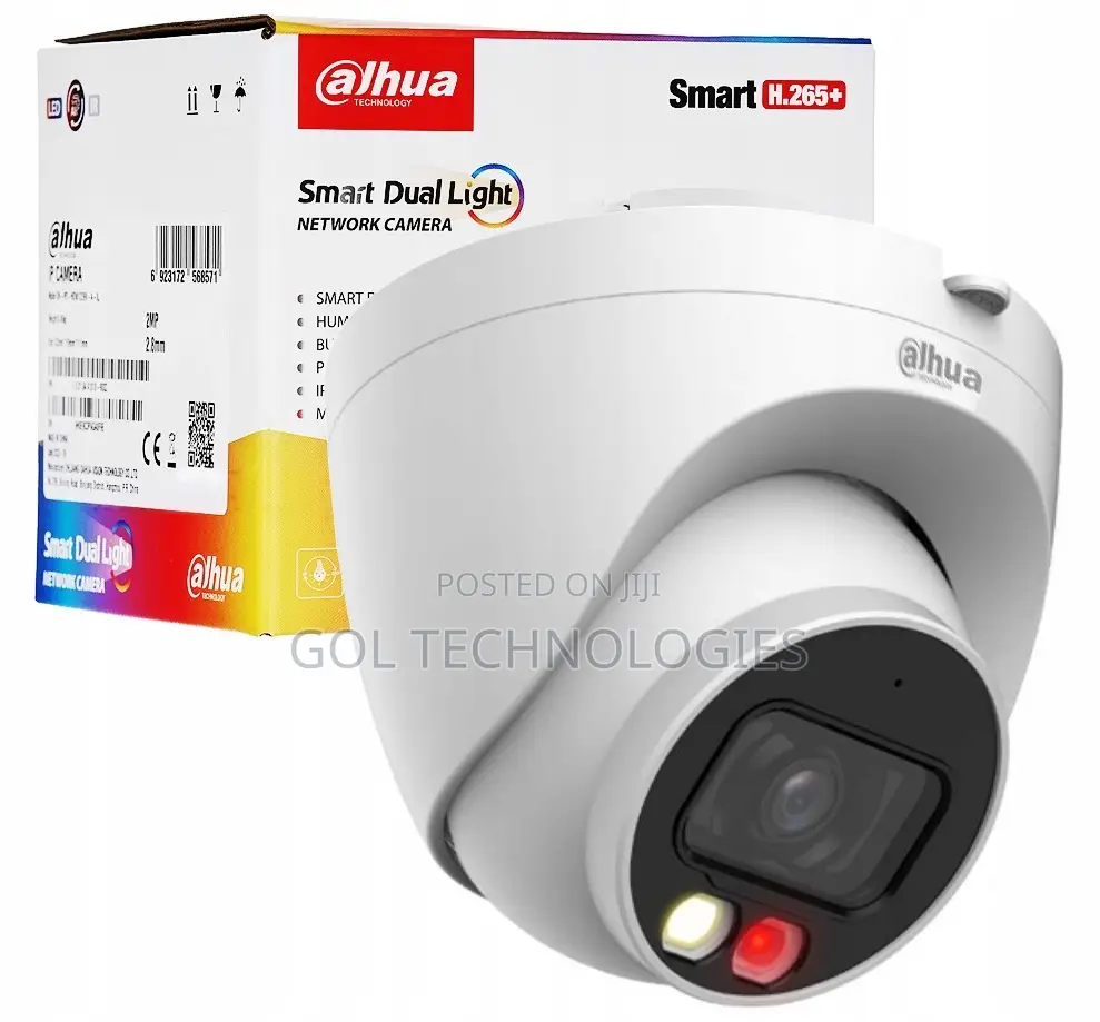 Dahua Hdw1439v-a-Il 4mp Network Entry Smart Dual Light Ip