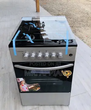 Elegant Volcano 4 Burner 50x50 Gas Stove(Gray) 