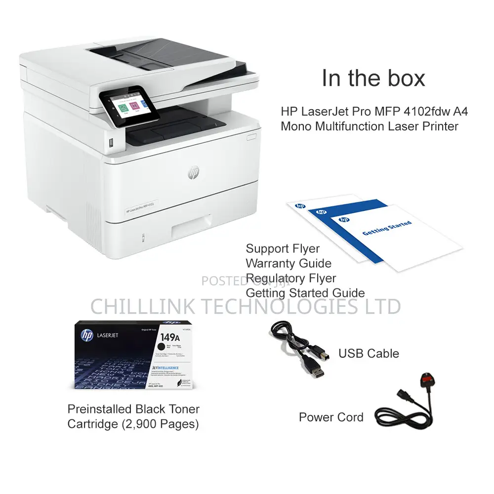 Hp Laserjet Pro MFP 4103fdw All in One Mono Printer