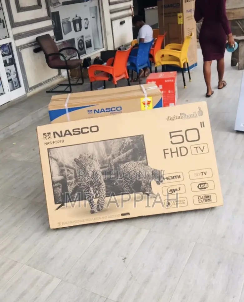 Sleek Nasco 50 Inch Full HD Digital Satellite Electric Tv.
