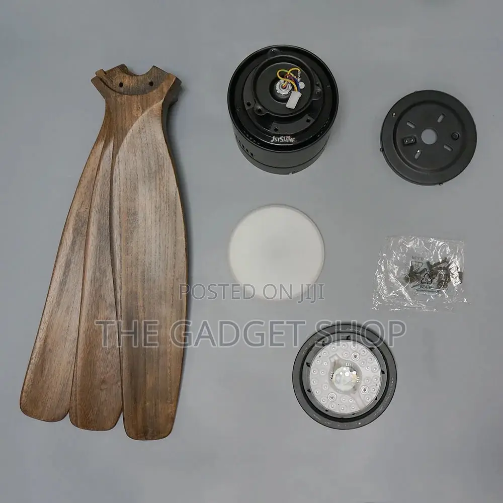 Ceiling Fan With Light(Wooden Blade)