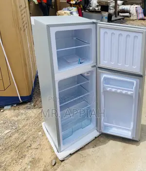 Elegant Silver Nasco Nasf2-13fl 2 Door Electric Fridge.