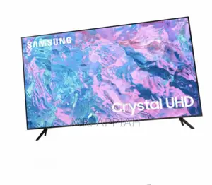 Elegant Black Samsung Ua43cu7000 43” Crystal Uhd Tv.