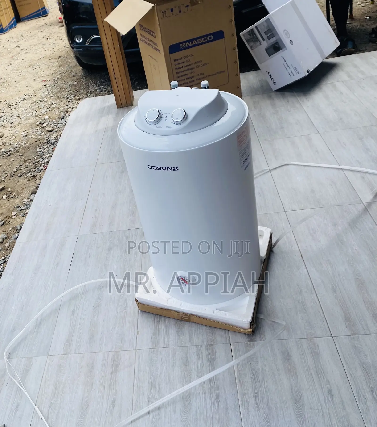 Nasco 50L Water Heater With Overheating Protection,White