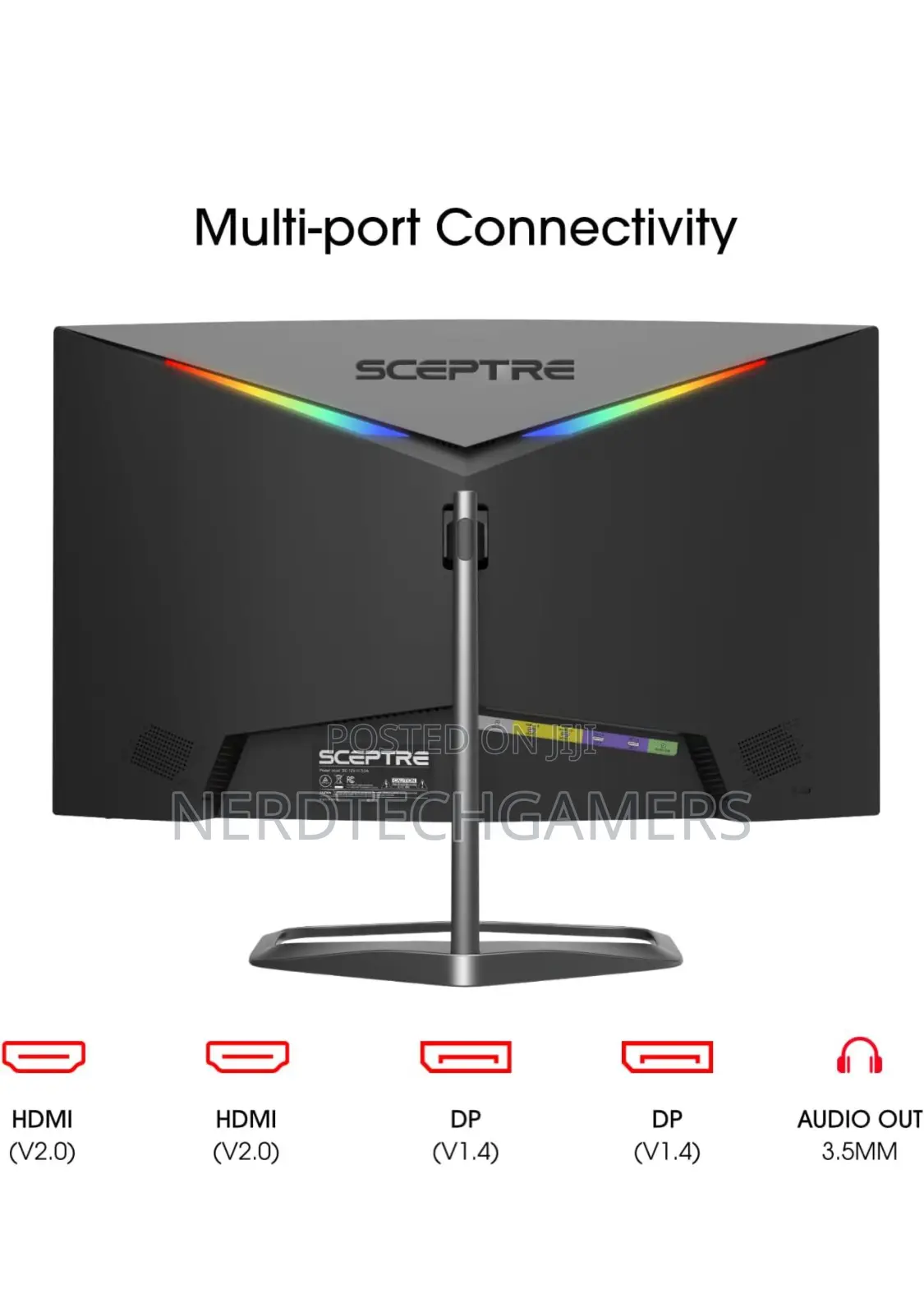 Sceptre Curved 24.5-Inch Gaming Monitor Up to 240hz 1080p