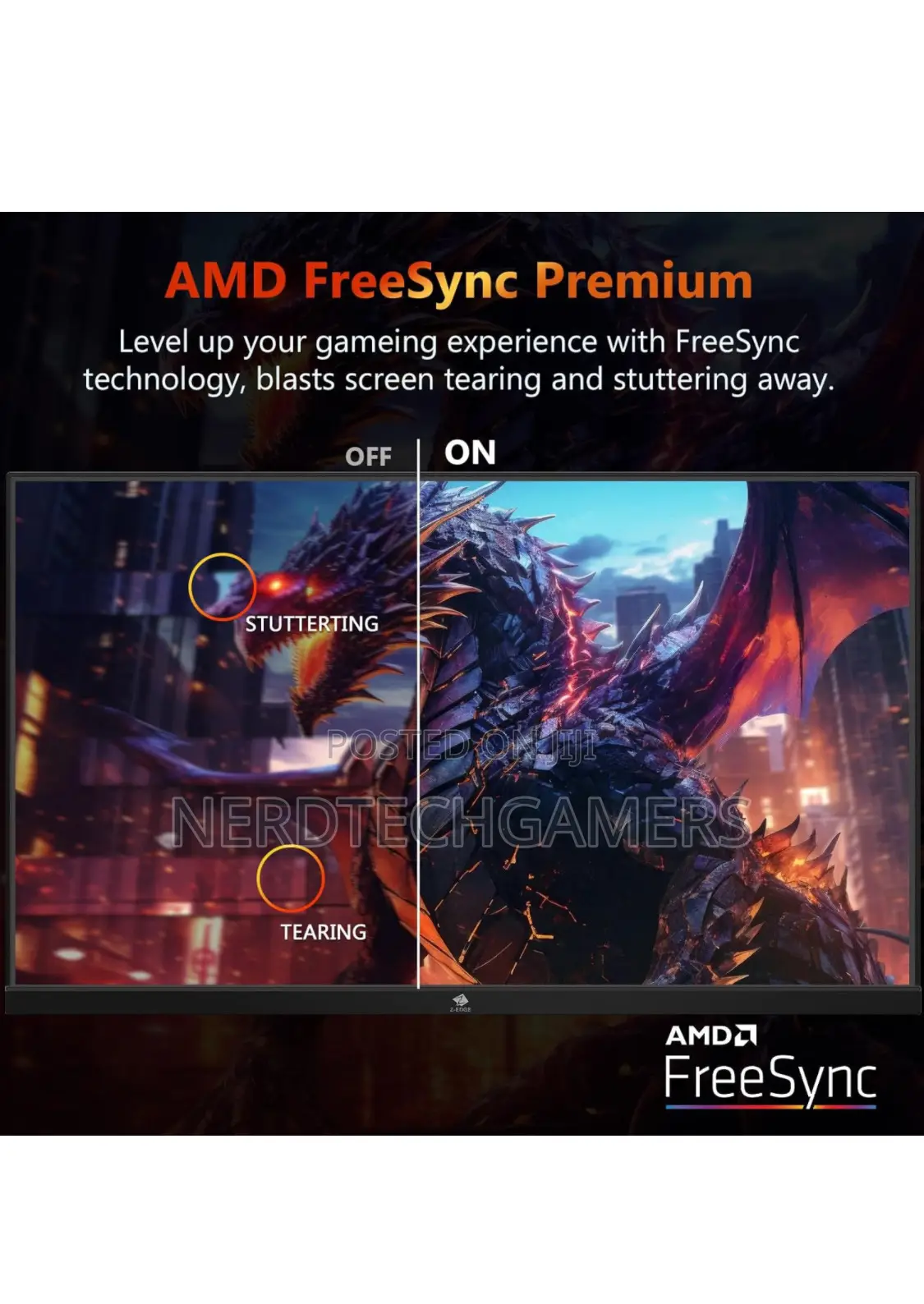 Z-Edge 24.5" Gaming Monitor, Z-Edge UG25I FHD