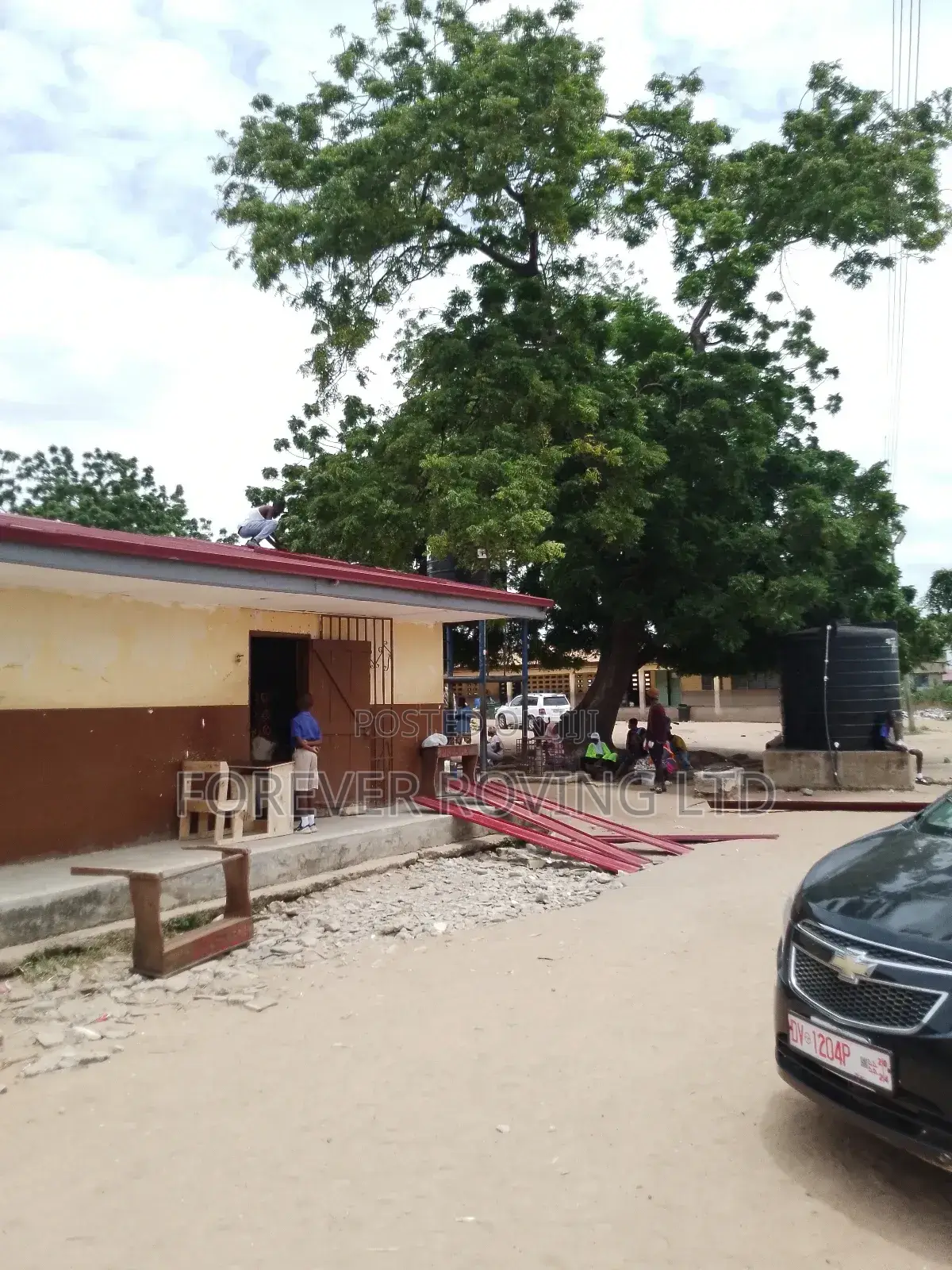 Modern Self Locking Roofing Ongoing at Akatamanso School