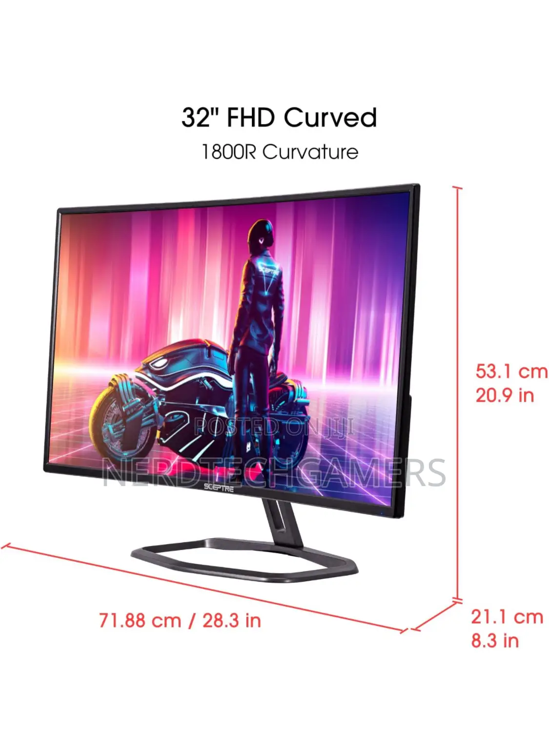 Sceptre Curved 32" FHD 1080p Gaming Monitor Up to 240hz