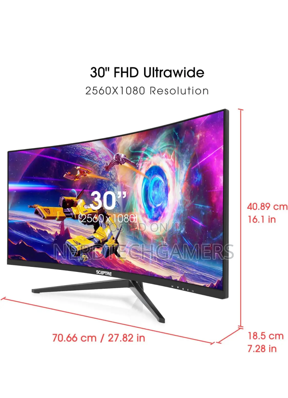 Sceptre 30-Inch Curved Gaming Monitor 21:9 2560x1080