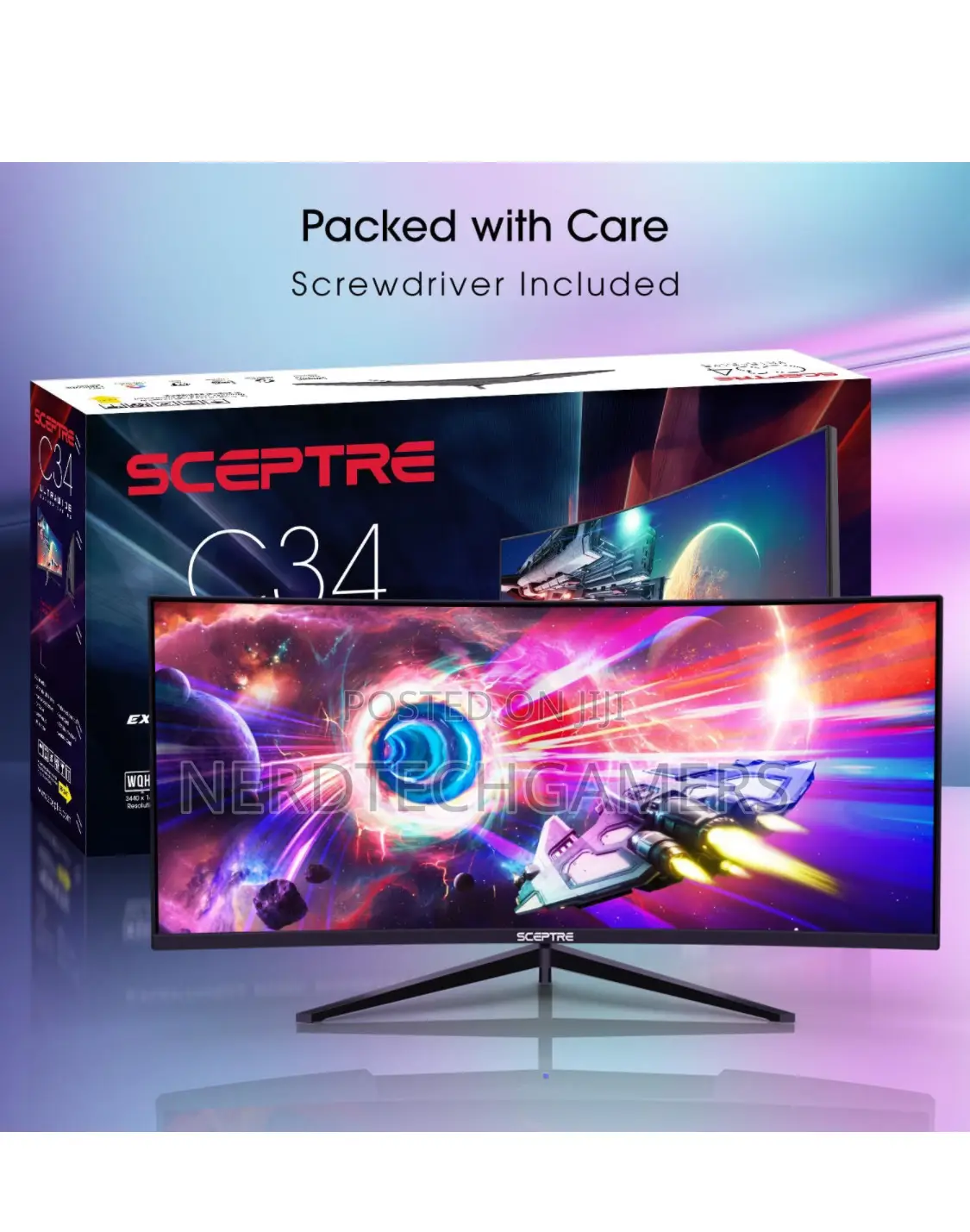 Sceptre 34-Inch Curved Ultrawide WQHD