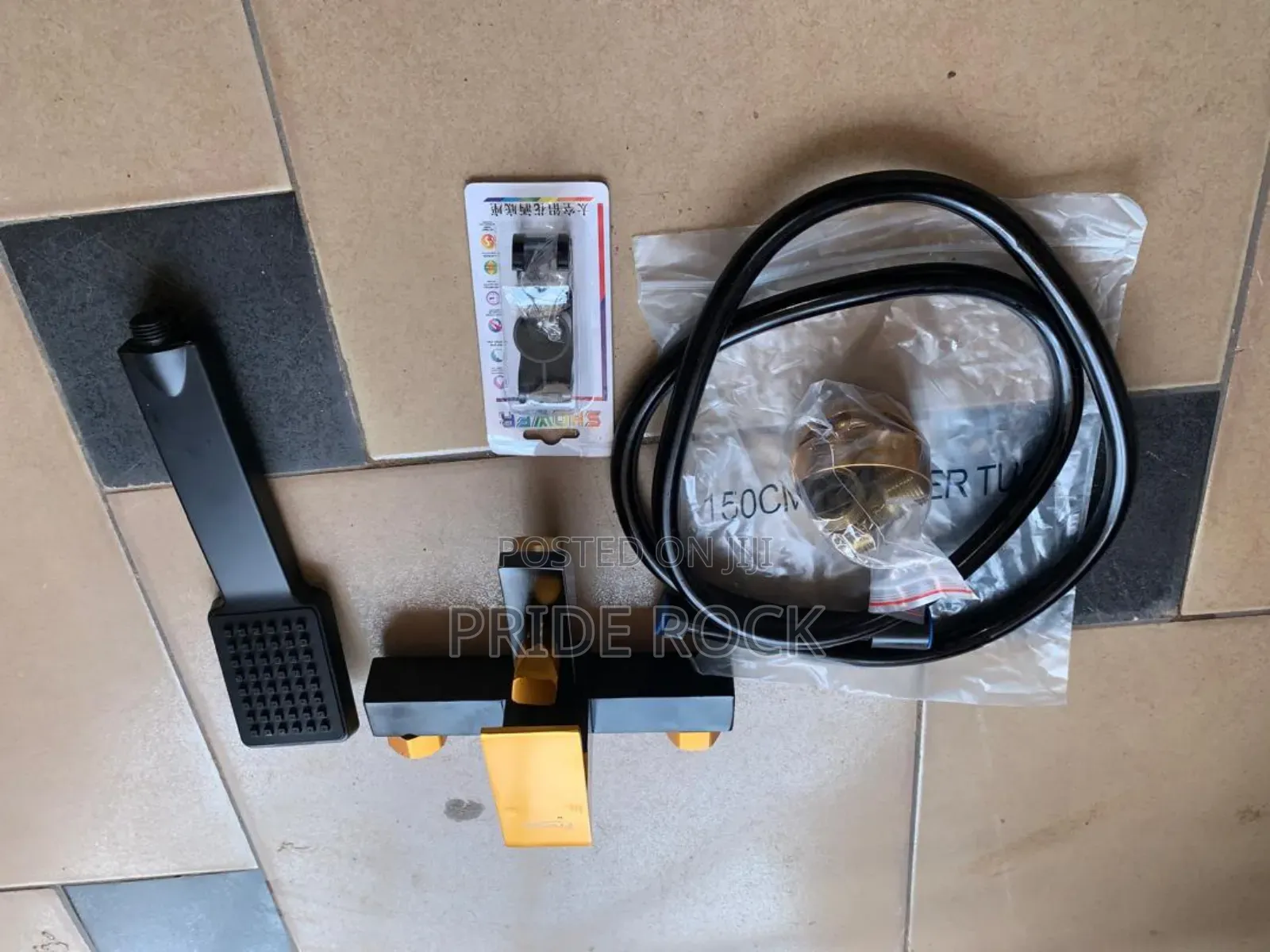 Black and Gold Telephone Shower Tap,Mixture Tap, Shower