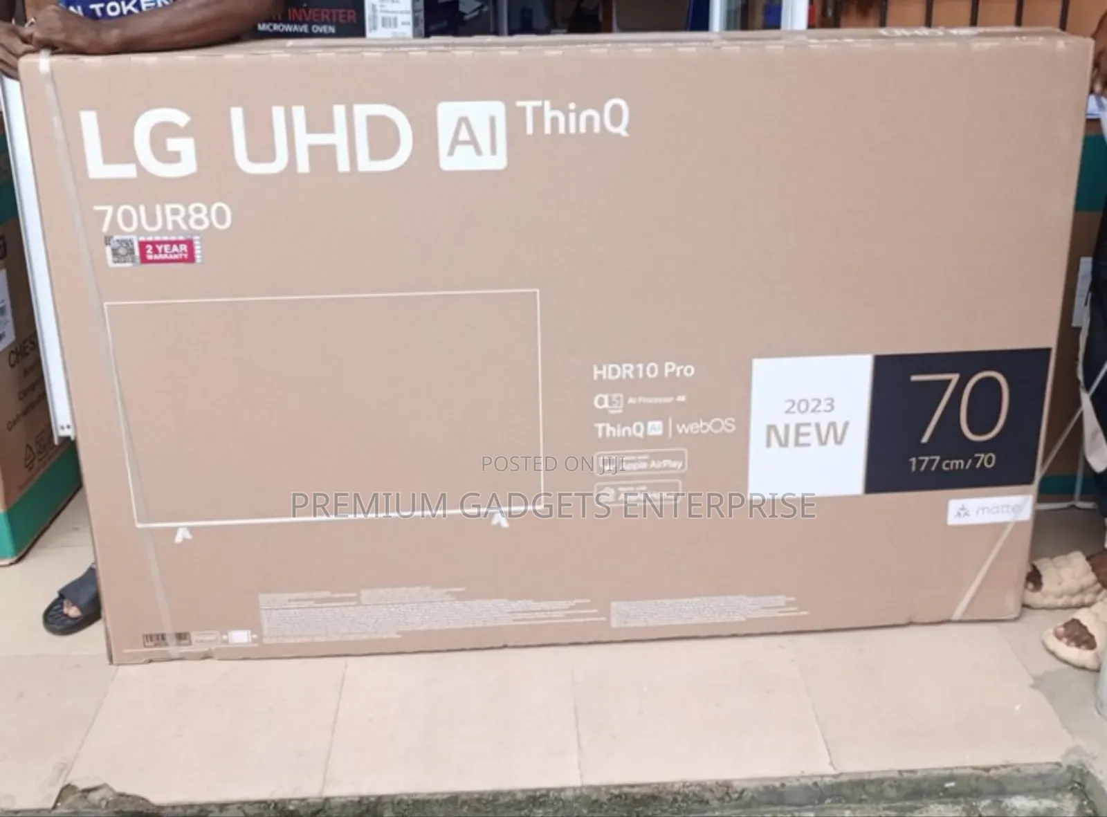 Lg, Uhd Tv, 70" Ur80 Webos Smart Ai Thinq, Magic Remote
