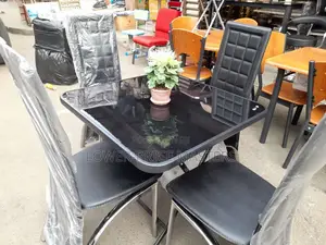 Classic 4 Chair Dining / Waiting Table Set