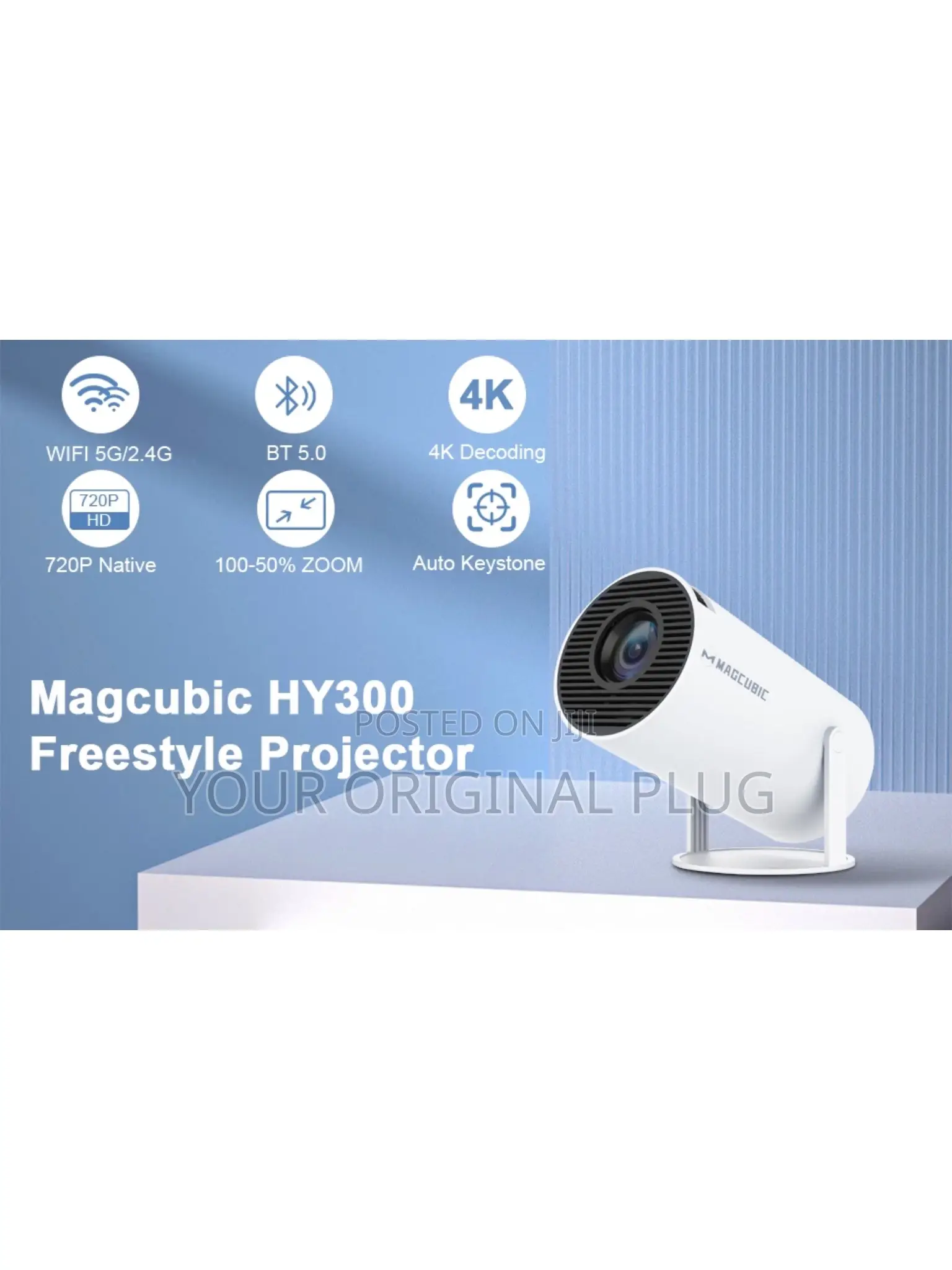 Ultra Hd Mini Portable Smart Projector With Bluetooth