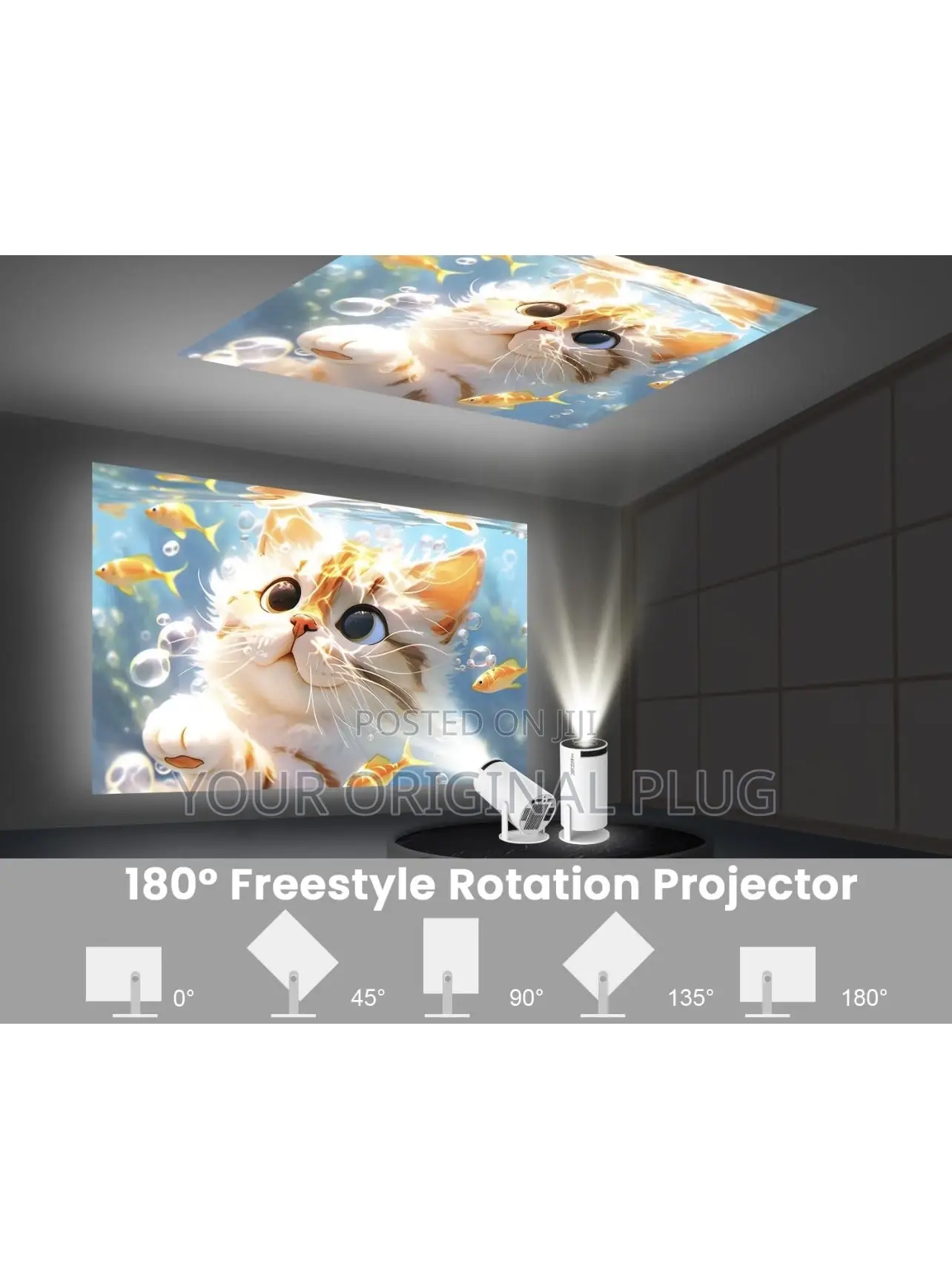 Ultra Hd Mini Portable Smart Projector With Bluetooth