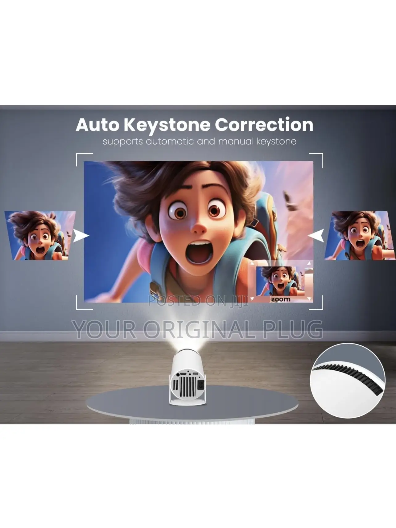 Ultra Hd Mini Portable Smart Projector With Bluetooth