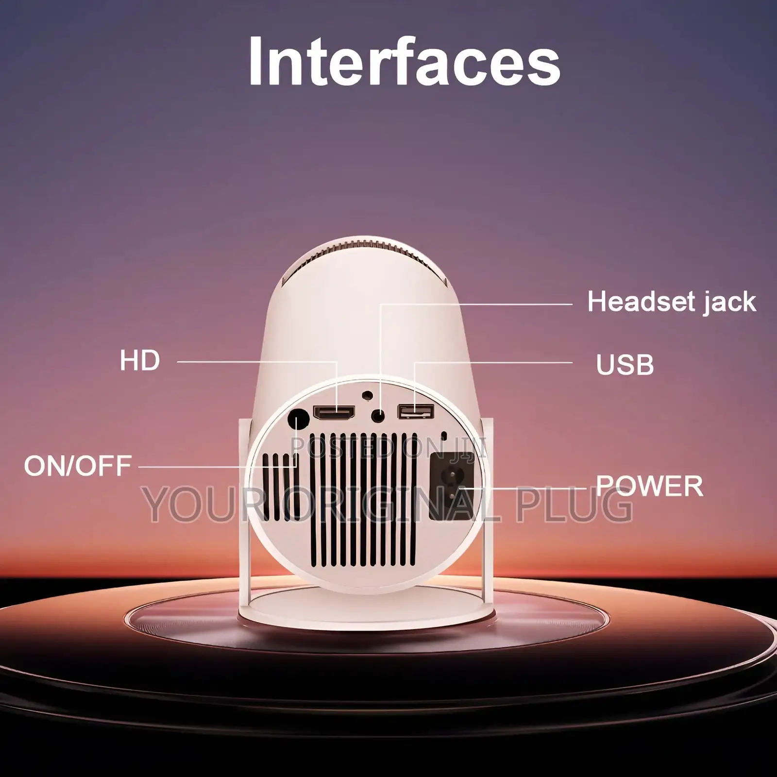 Ultra Hd Mini Portable Smart Projector With Bluetooth