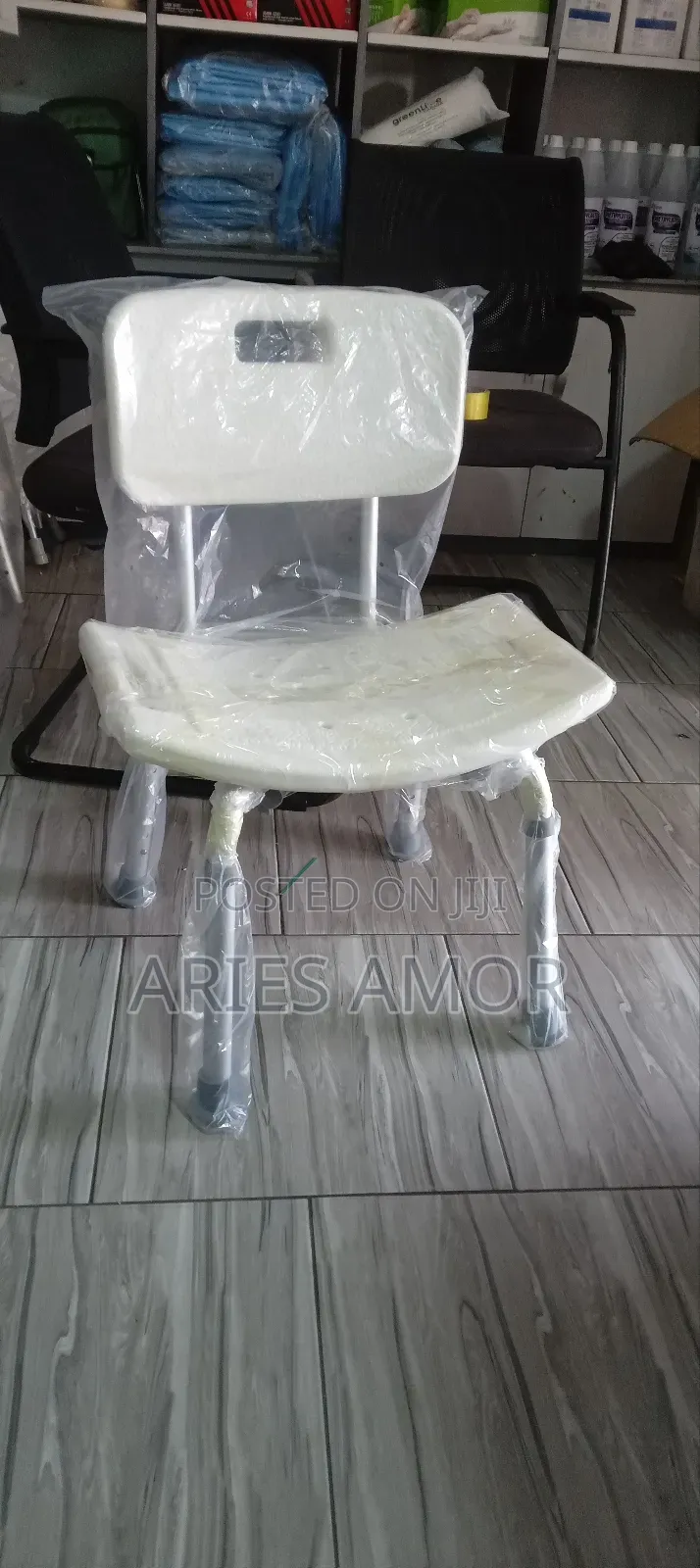 Shower Seat With Back Rest (Adjustable)