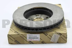 TOYOTA Camry Spider 2014 Brake Disc Pair. Original Japan.
