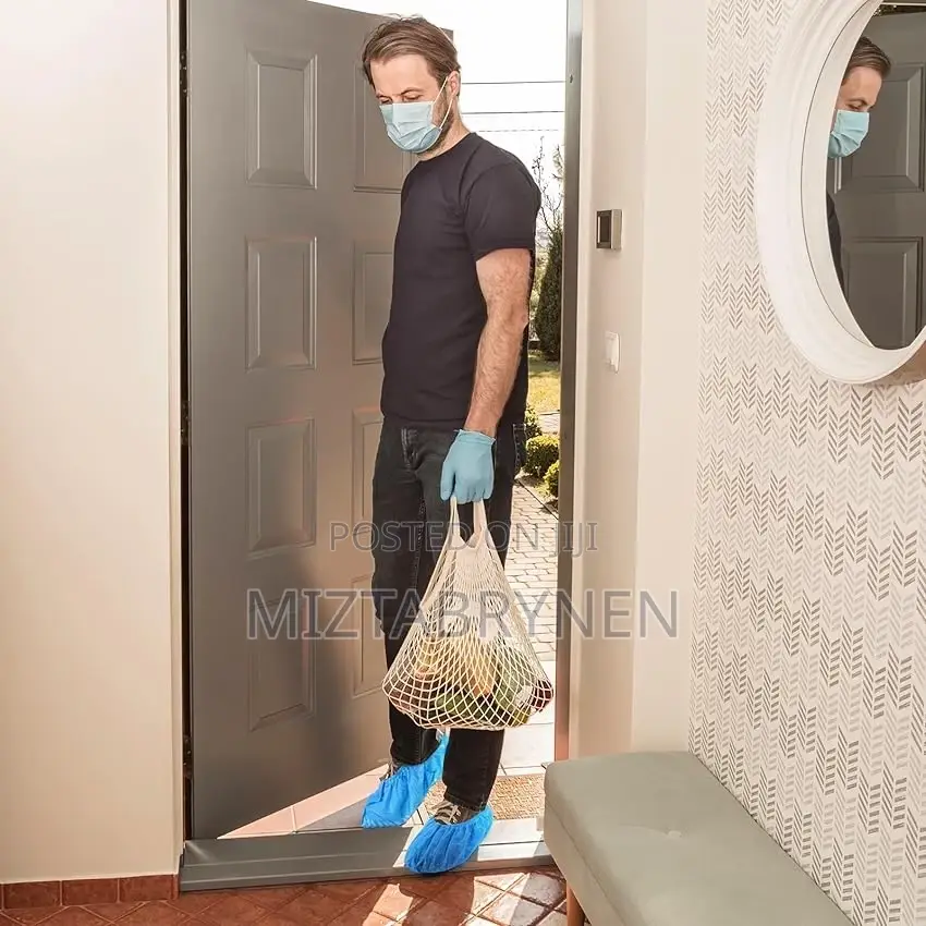100 Disposable Shoe Covers - Blue