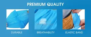100 Disposable Shoe Covers - Blue