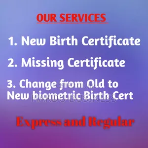 Biometric Birth Certificate (New/Replacement)