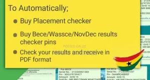 WASSCE And NOVDEC Result Checker BECE, BECE Placement