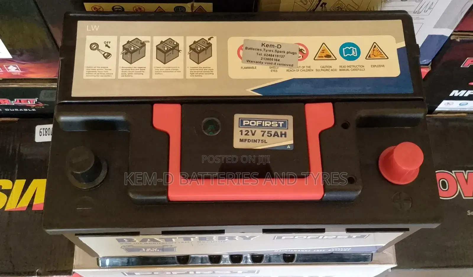 Pofirst Car Battery for Camry + Free Delivery