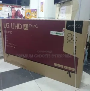 LG Uhd Smart, HDR Webos, Ai Thinq 86" 86up8050pvb TV