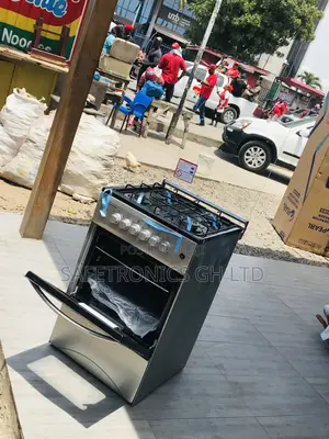 Unique 4 Burner Gas With Oven Volcano 50x50 (Gray)