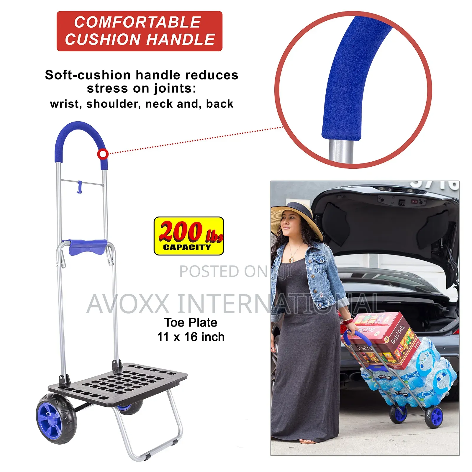 Dbest 01527 Bigger Trolley Dolly , Blue