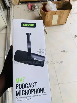 Fresh In Box Shure MV7 USB Microphone For Podcasting