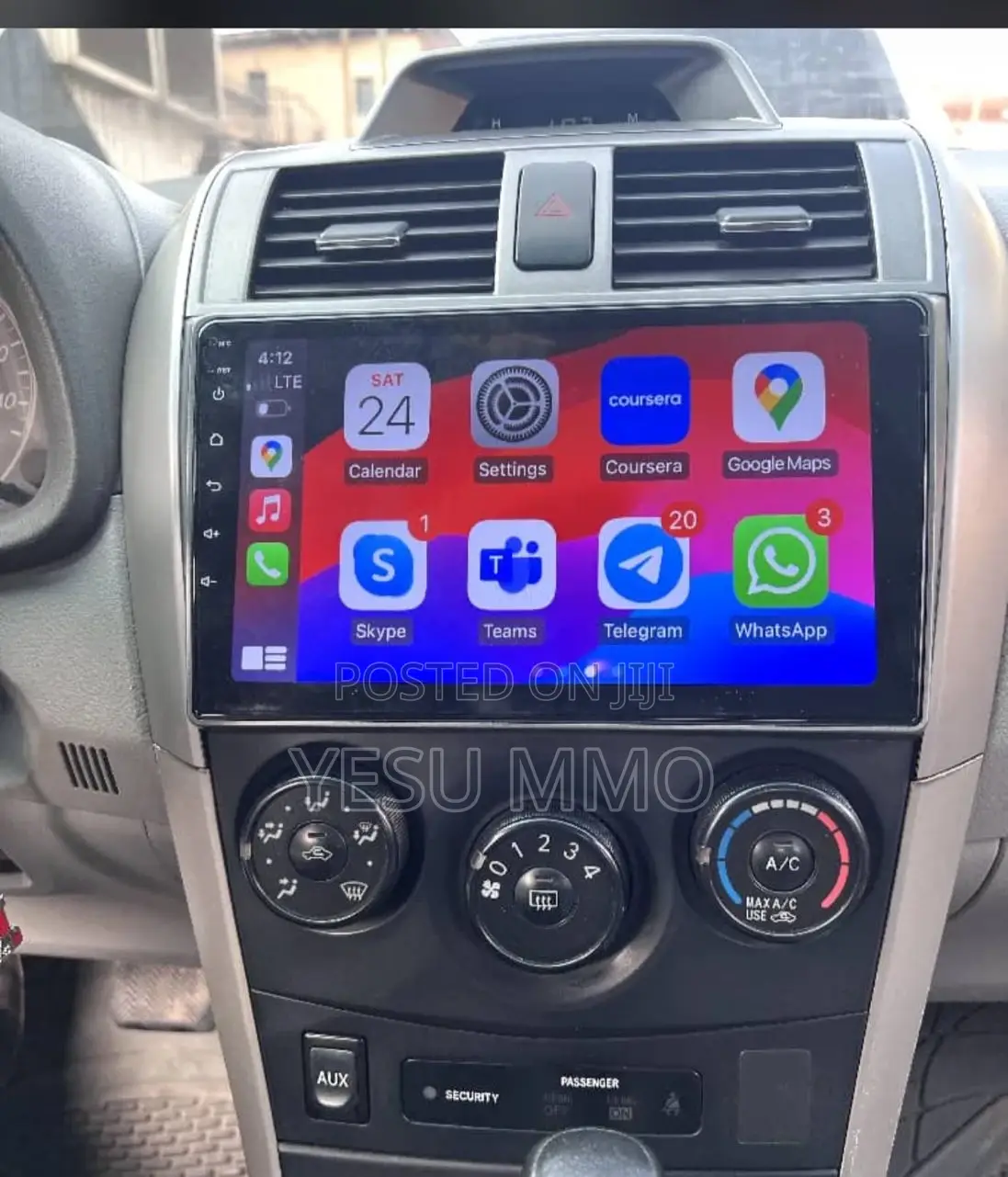Toyota Corolla 2008 -2013 Android Car Play Screen