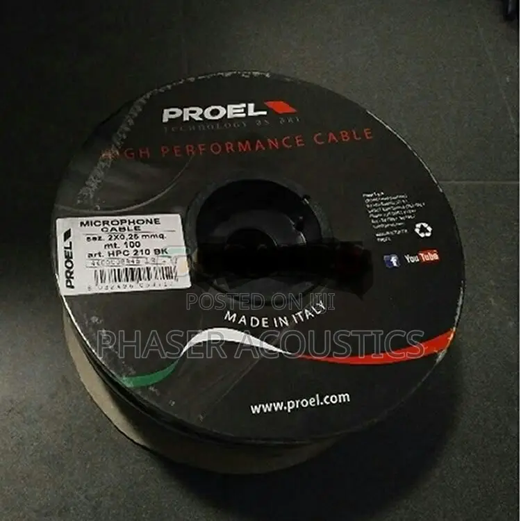 Proel Hpc210 Microphone Cable (100m)