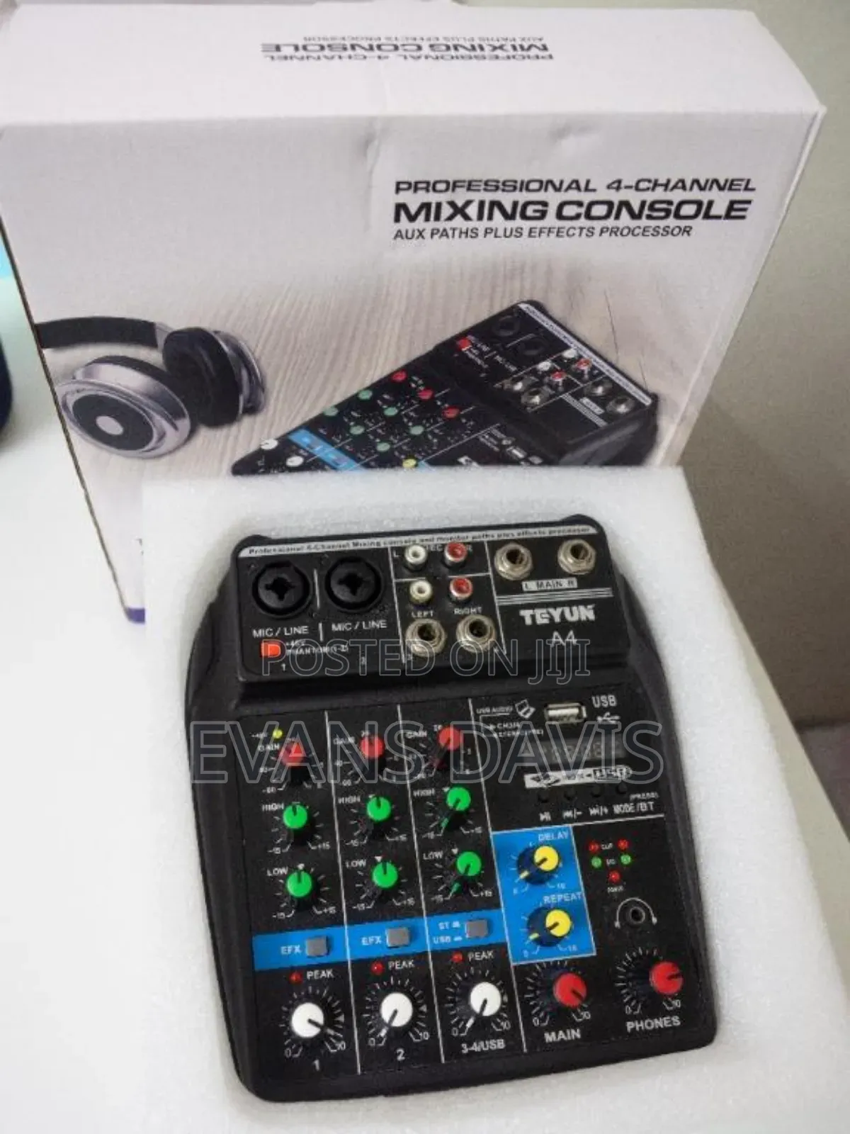 4 Channel Sound Mixer With Inbuilt Sound Card