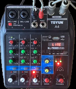 4 Channel Sound Mixer With Inbuilt Sound Card
