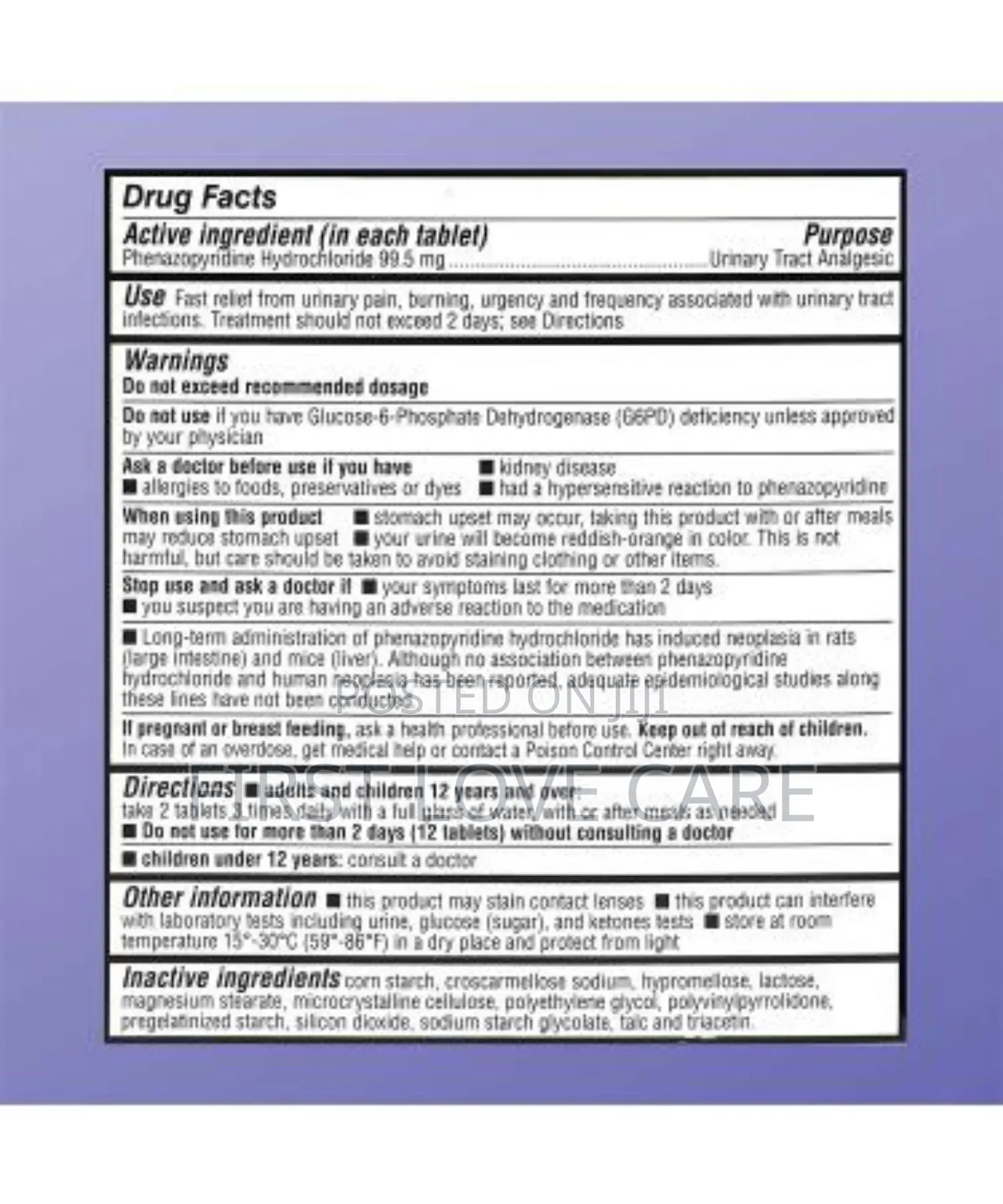 Urinary Pain Relief Maximum Strength