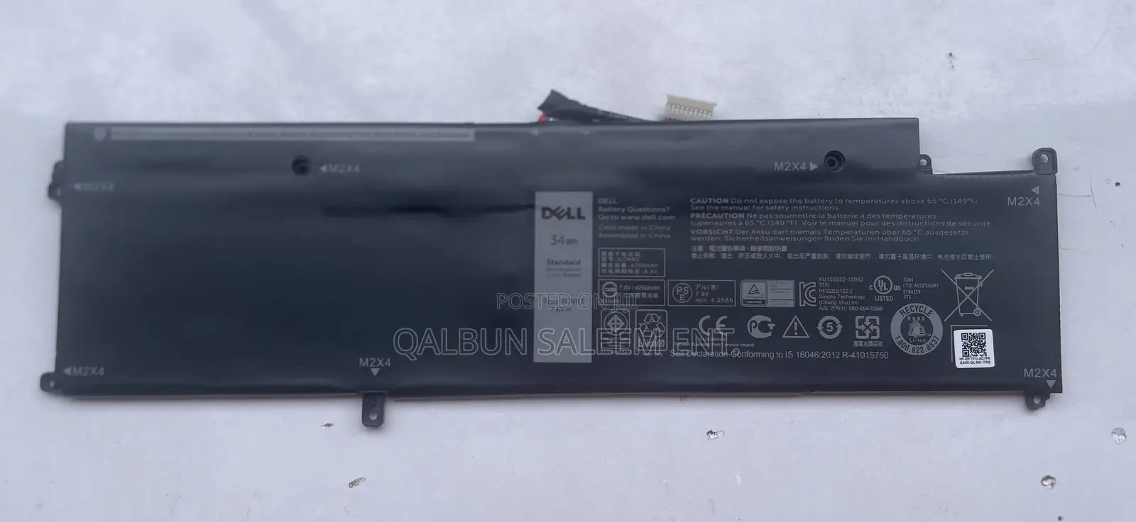 Dell XCNR3 Laptop Battery for Latitude 7280 7290 7380 7390
