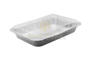 Aluminium Foil Catering Trays + Lids Medium 7000cc (50pcs)