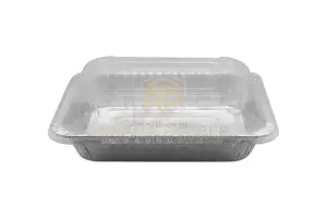 Aluminium Foil Catering Trays + Lids Small 3000cc (100pcs)