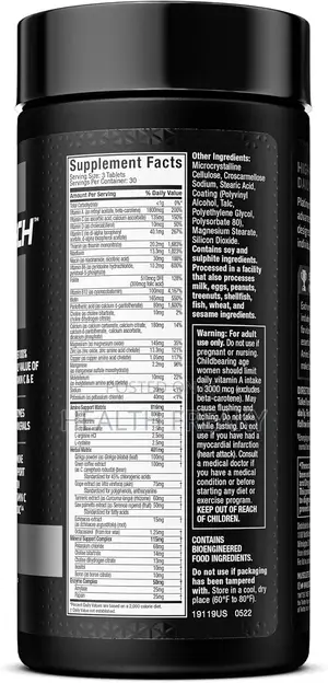 Platinum Multivitamin Immune Support Workout Supplement